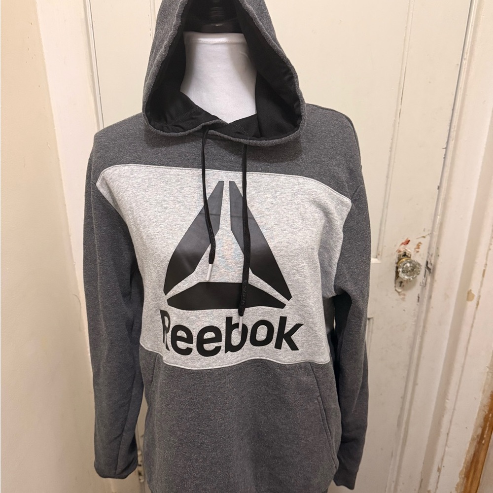 Reebok Men's Two-Tone Gray Hoodie